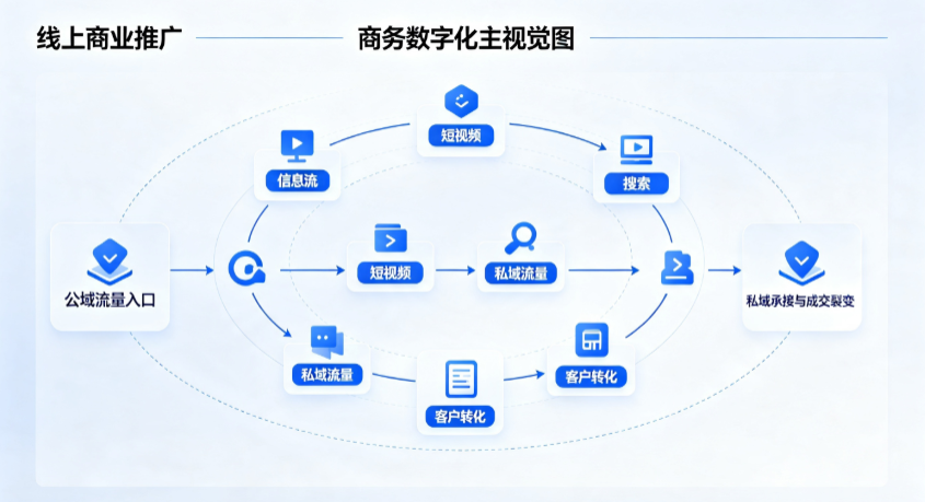 南昌县线上商业推广怎么做？全域流量闭环搭建与低成本转化实战指南